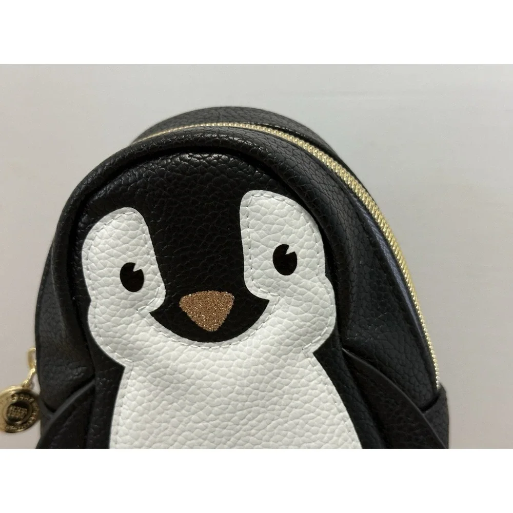 Bath & Body Works Penguin Makeup Bag Black and White